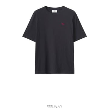 Maison Kitsune 26FW ����Ű���� ���� Ƽ���� MRMJT00KJ7026 P199 BLACK26FW ����Ű���� ���� Ƽ���� MRMJT00KJ7026 P199 BLACK