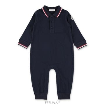 Moncler 26FW Moncler Moncler ���̺� ��ư pique romper with Ʈ�� �÷� trim 26A26FW Moncler Moncler ���̺� ��ư pique romper with Ʈ