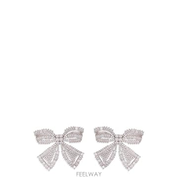 Self Portrait 26FW Self portrait ���� earrings with ũ����Ż PF26617ESLSILVER TP26FW Self portrait ���� earrings with ũ����Ż PF26617