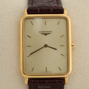 론진 Longines 라 그랜드 클래식 골드 다이얼 직사각형 쿼츠 Ref. 7426