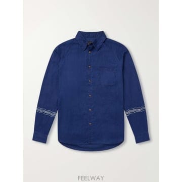 26 FW 캐피탈 블루 프린트 린넨 셔츠 TP581157191