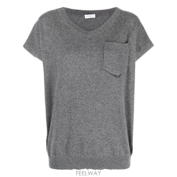 Brunello Cucinelli 26 FW ���ڷ� ��ġ�ڸ� ĸ �Ҹ� V�� ĳ�ù̾� ����Ʈ M12186502C079 TP44525337726 FW ���ڷ� ��ġ�ڸ� ĸ �Ҹ� V�� ĳ�ù̾� ����Ʈ M1