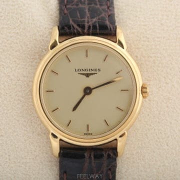 스위스 론진 Longines 그랜드 클래식 Grand Classic 골드 다이얼 여성용 쿼츠 L4 176 2