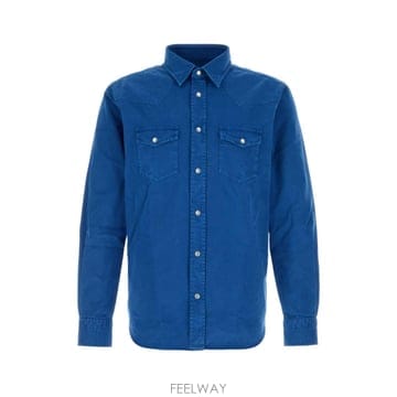 TOM FORD [X45]������ HDS001FMC304 UBV ���� ���� ���� ���� ���� Blue denim shirt[X45]������ HDS001FMC304 UBV ���� ���� ���� ���� ���� 