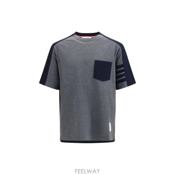 Thom Browne [K68]����� MJS312AJ0320 035 ���� Ƽ���� �μҸ� ž ���� ���� Colorblock T s[K68]����� MJS312AJ0320 035 ���� Ƽ���� �μҸ� ž 