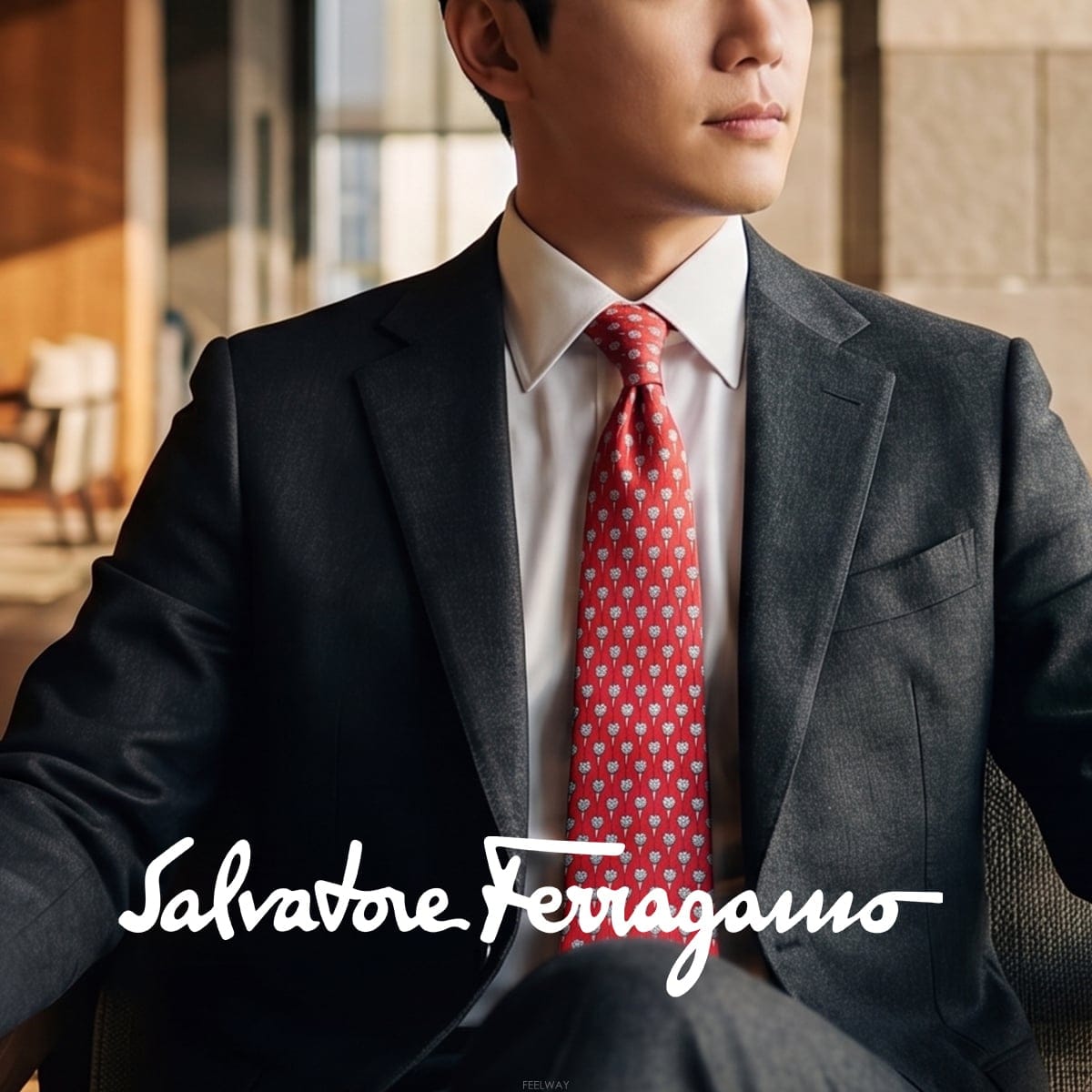 Ferragamo SALVATORE FERRAGAMO ��󰡸� ��ũ ���� ������ ��Ƽ�� ��Ÿ�� 9.3cm S~A+���K3430SALVATORE FERRAGAMO ��󰡸� ��ũ ���� ������ ��Ƽ�� 