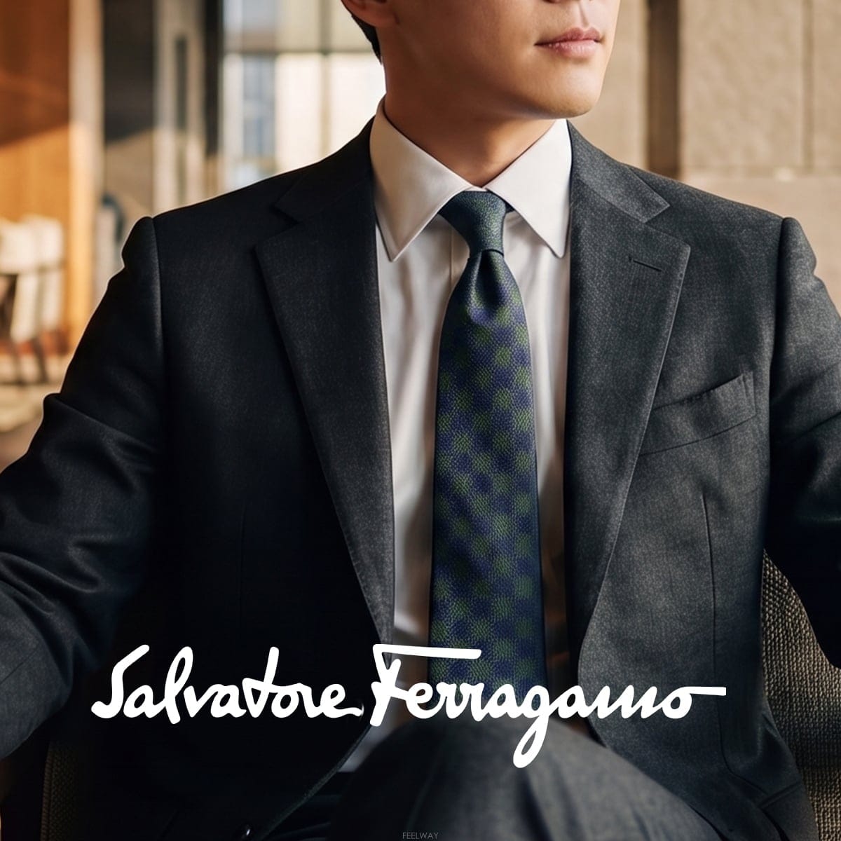 Ferragamo SALVATORE FERRAGAMO ��󰡸� ��ũ �׸� �ư��� ��ī�� ��Ÿ�� 9.4cm A+��� K3461SALVATORE FERRAGAMO ��󰡸� ��ũ �׸� �ư��� ��ī�� 