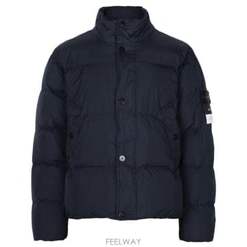 스톤아일랜드 26FW 네이비블루 가먼트다잉 크링클랩스 윈드 레지스턴트 덕 다운 자켓 