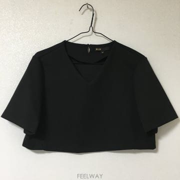 MAJE 마쥬 크롭 반팔 블라우스 38