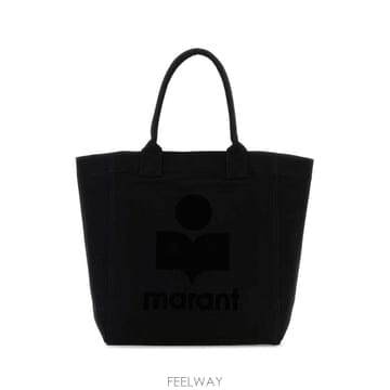 26FW 이자벨마랑 옌키 코튼 핸드 캐리 백 PM0001FAA1X18M 01BK Black