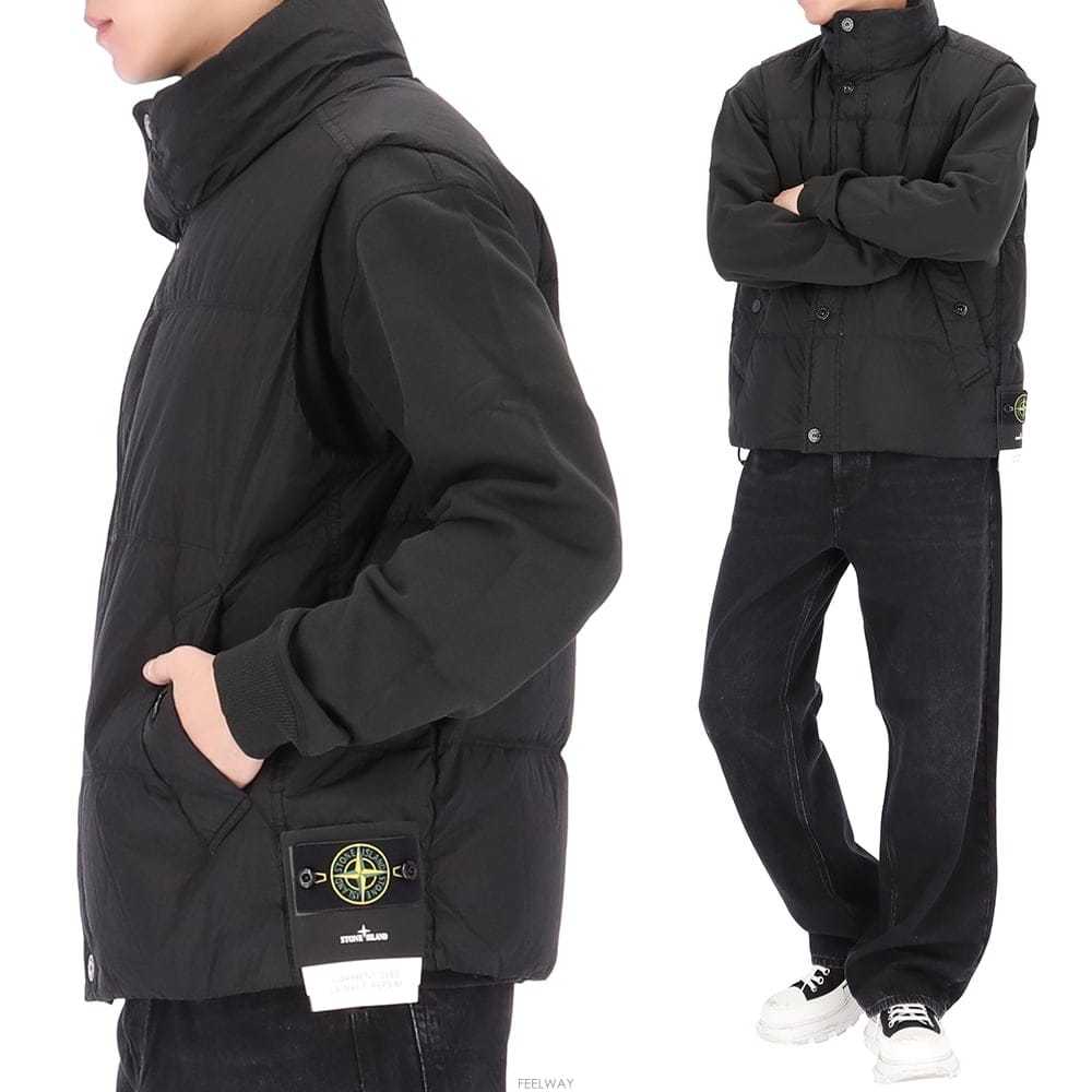 Stone Island ������ 26FW ������Ϸ��� ����Ʈ ���̵� ũ��Ŭ���� �е� ���� L2S15G100010 S0A23 V0029������ 26FW ������Ϸ��� ����Ʈ ���̵� ũ��Ŭ���� �е�