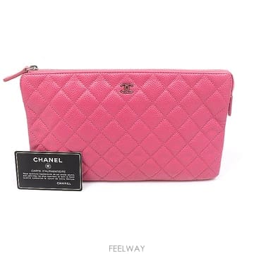 Chanel(샤넬) A82168 핑크 캐비어 타임리스 클래식 ZIP 라지 클러치 (21번대)