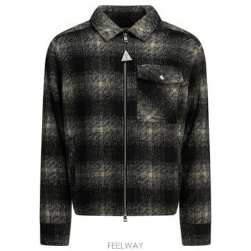 26FW Moncler Checkered 오버셔츠 자켓 with 로고 2F0003589BKBF99 TP581