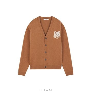 24FW Maison Kitsune FOX HEAD INTARSIA 컴포트 가디건 NM00508KM0329P