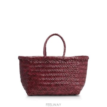 26FW 드래곤 Diffusion 스몰 Bamboo Triple 점프 핸드백 8811BORDO TP58137