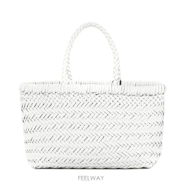 (8809 WHITE) 여성 미니 플랫 고라 토트백 26FW