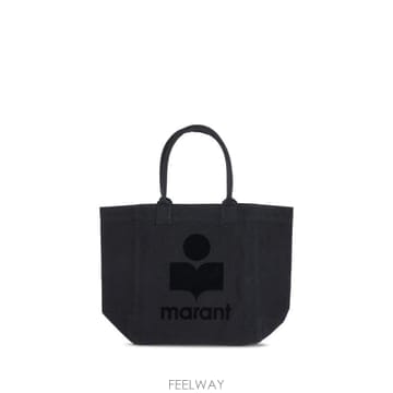 26FW 이자벨마랑 옌키 코튼 핸드 캐리 백 PM0001FAA1X18M 01BK BLACK
