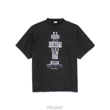 26FW Balenciaga 맨즈 T 셔츠 850345TVVK21041 TP581199202