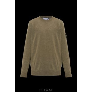 26FW 스톤아일랜드 울 스웨터 with patch on sleeve L2S155100071S00C4V0M5
