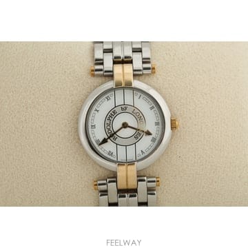 론진 Longines 로돌프 바이 론진 화이트 다이얼 여성용 쿼츠 Cal. L343.2