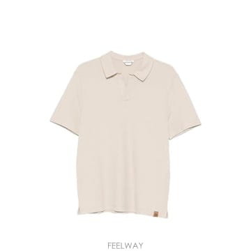 야콥코헨 V넥 피케 위브 티셔츠