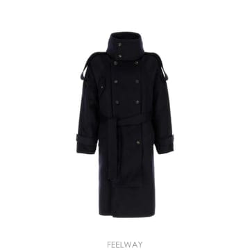 Ferragamo ���Ϲ�� ��󰡸� double breasted belted coat���Ϲ�� ��󰡸� double breasted belted coat
