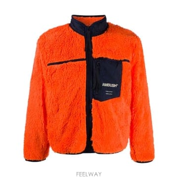 26 FW 앰부쉬 로고 프린트 플리스 재킷 BMEA001F20FLE0012200 TP457895067