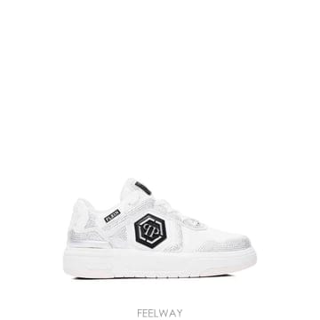 당일배송 필립플레인 SK8R 라인스톤 로우탑 스니커즈