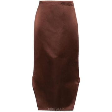 지방시 하이 로우 헴 새틴 스커트