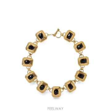 26 FW 알렉산드라리치 크리스털 장식 기하학 링크 네크리스 FABA3370J0024 TP456963949