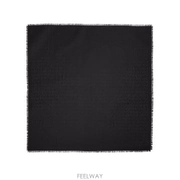 26FW 생로랑 라지 스퀘어 실크 울 자카드 스카프 737930 3YN211000 BLACK