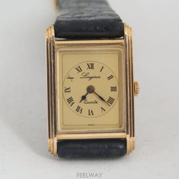 스위스 론진 Longines 150주년 기념 골드 다이얼 여성용 쿼츠