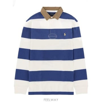 Ralph Lauren 26SS ���� �����η� ���� Ƽ���� 710P05317 002OLDROYAL TROPHYCREAM BLUE26SS ���� �����η� ���� Ƽ���� 710P05317 002OLDROYAL T