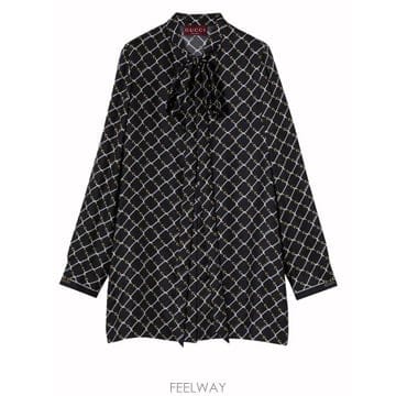 GUCCI 26FW ���� ����Ʈ ��ũ Ʈ�� �巹�� 853056 ZAUM11173 BLACK26FW ���� ����Ʈ ��ũ Ʈ�� �巹�� 853056 ZAUM11173 BLA