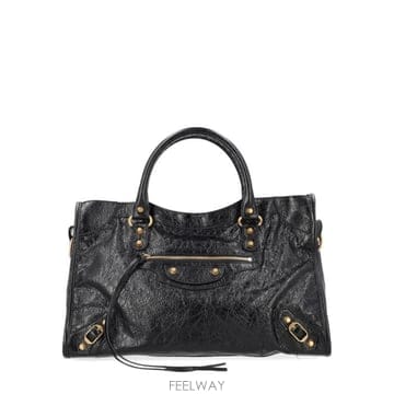26FW 발렌시아가 르 시티 미디움 백 823058 210F61000 BLACK