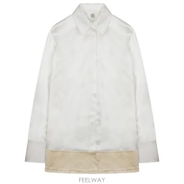 26FW 토템 블라우스 셔츠 262WRT0720FB0546 047 WHITE