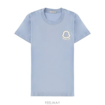 Moncler 26FW ��Ŭ���� �ڼ� �ΰ� ��ư Ƽ���� 8C00061 89AUO700 AZURE26FW ��Ŭ���� �ڼ� �ΰ� ��ư Ƽ���� 8C00061 89AUO700 A
