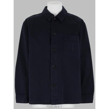 Saint Laurent 26FW ���ζ� ��ư ī���� �������� 861004 Y04VD5109 BLUE26FW ���ζ� ��ư ī���� �������� 861004 Y04VD5109 BL