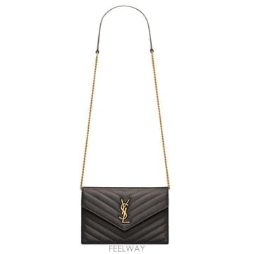 Saint Laurent 26FW ���ζ� �׶� �� �ѵ帣 ���� ī���� �������� ü�� ���� 857605 BOW011000 BLACK26FW ���ζ� �׶� �� �ѵ帣 ���� ī���� �������� ü��