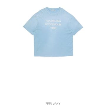 Acne 26FW ��ũ�� ��Ʃ��� �ΰ� Ƽ���� CL0196 CDI CORNFLOWER BLUE26FW ��ũ�� ��Ʃ��� �ΰ� Ƽ���� CL0196 CDI CORNFLOWER