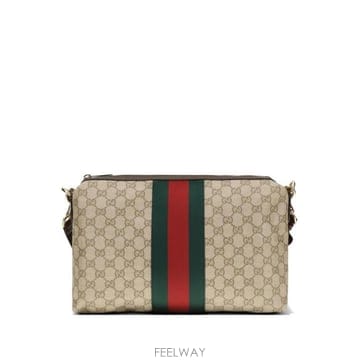 26FW 구찌 웹 디테일의 미디엄 GG 크로스백 A002KX FAF999646 BEIGE