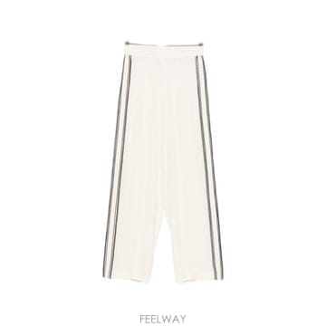 26FW 파비아나 필리피 스트레이트 팬츠 PAD216F336 M2940145 WHITE