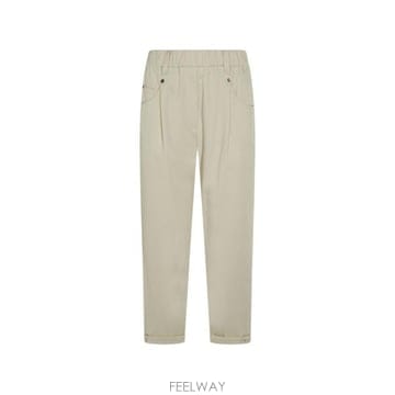 26FW 브루넬로 쿠치넬리 스트레이트 팬츠 MP126P8417 C9815 BEIGE