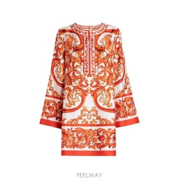 26FW 돌체앤가바나 숏 원피스 F61A2T GDDRES9000 ORANGE