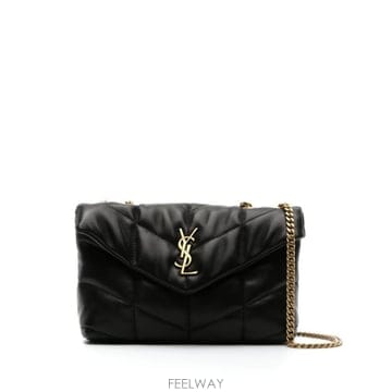 26FW 생로랑 토이 푸퍼 램스킨 숄더백 759337 1EL071000 BLACK