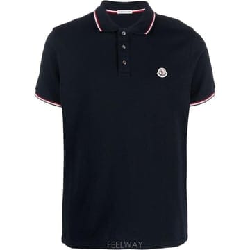 26FW 몽클레어 폴로 티셔츠 L20918A70300 8455677X NAVY