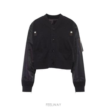 26FW 사카이 가디건 26 08586 001 BLACK