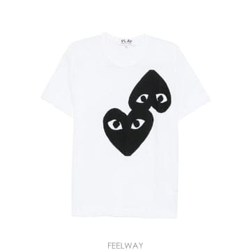 26FW 꼼데가르송 반팔 티셔츠 AXT348D 1 WHITE