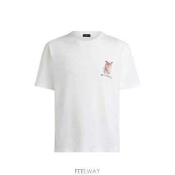 26FW 에트로 반팔 티셔츠 MRMA0002 AR13IW0001 WHITE