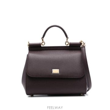 26FW 돌체앤가바나 라지 시실리 핸드백 BB6002 B10018M073 VIOLET